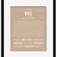 Rue | Name Art Print