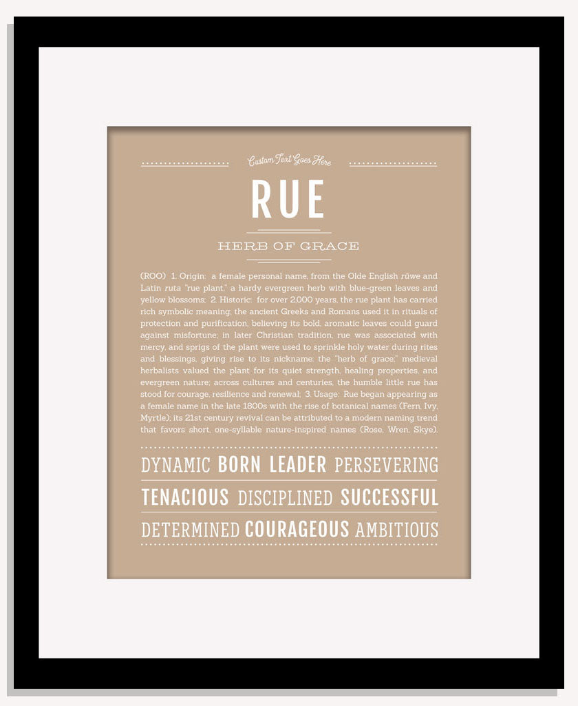 Rue | Name Art Print