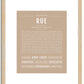 Rue | Name Art Print