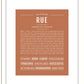 Rue | Name Art Print