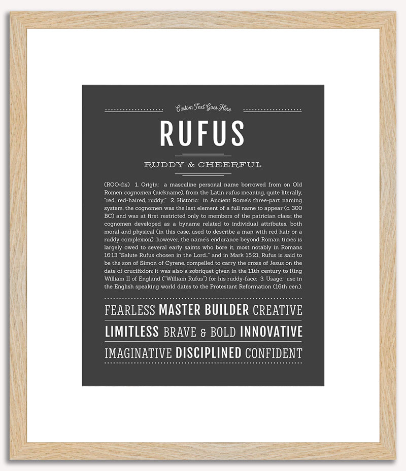 Rufus | Name Art Print