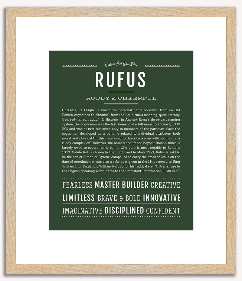 Rufus | Name Art Print