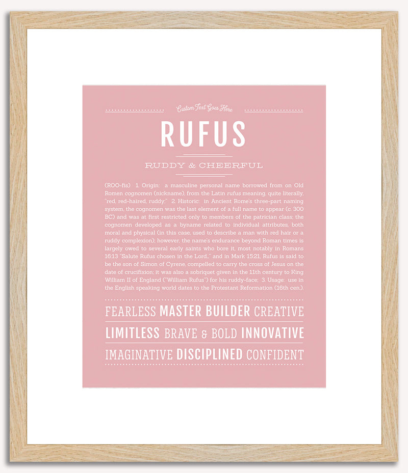 Rufus | Name Art Print