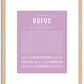 Rufus | Name Art Print