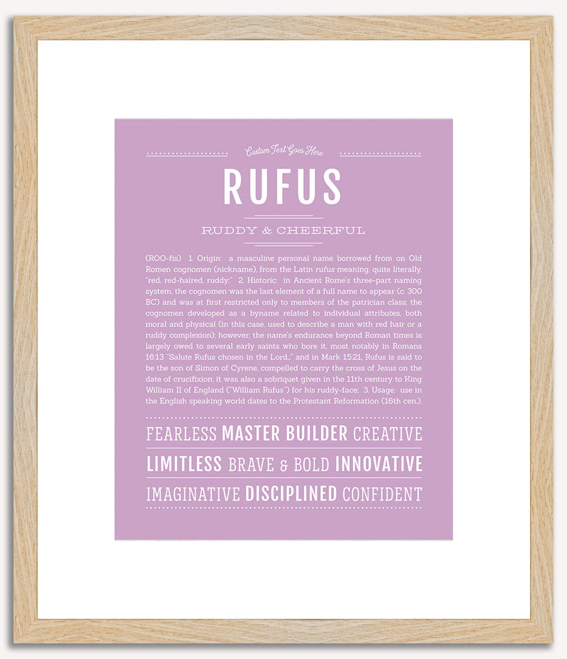 Rufus | Name Art Print