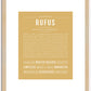 Rufus | Name Art Print