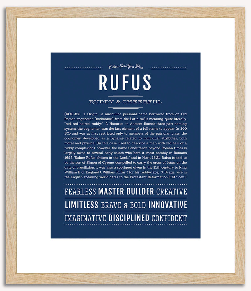 Rufus | Name Art Print