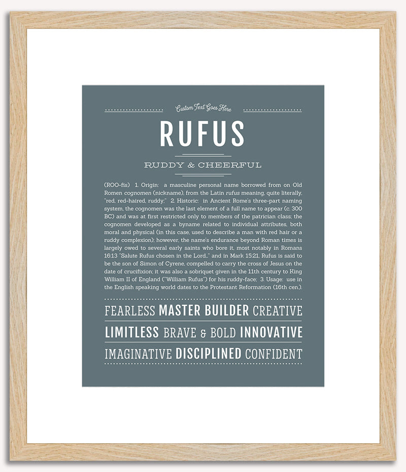 Rufus | Name Art Print