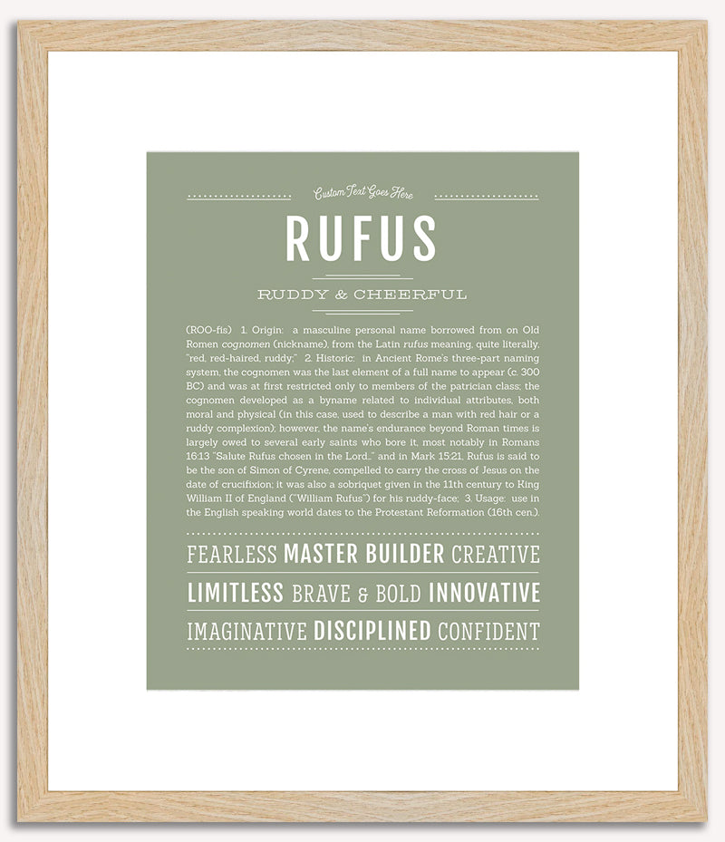 Rufus | Name Art Print