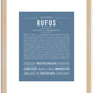 Rufus | Name Art Print