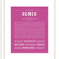 Rumer | Name Art Print