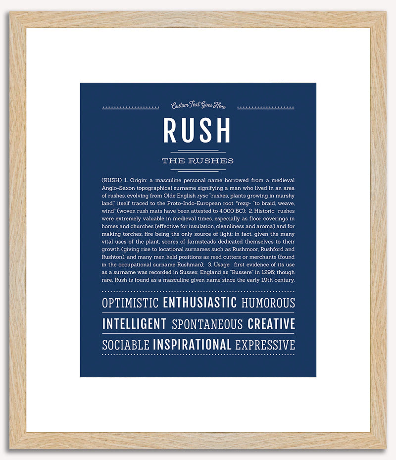 Rush | Name Art Print