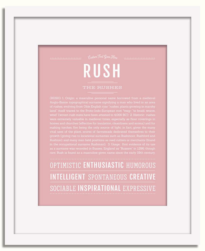 Frame Options | Dusty Rose | White Frame, Matted