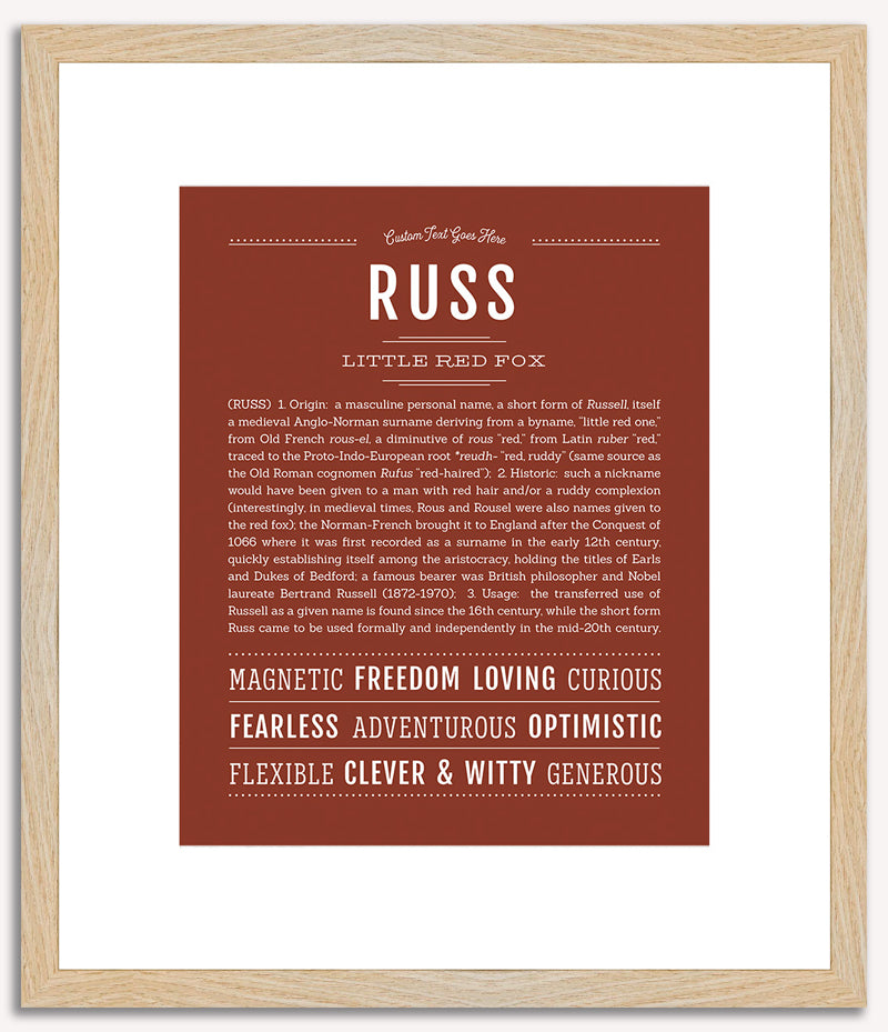 Russ | Name Art Print