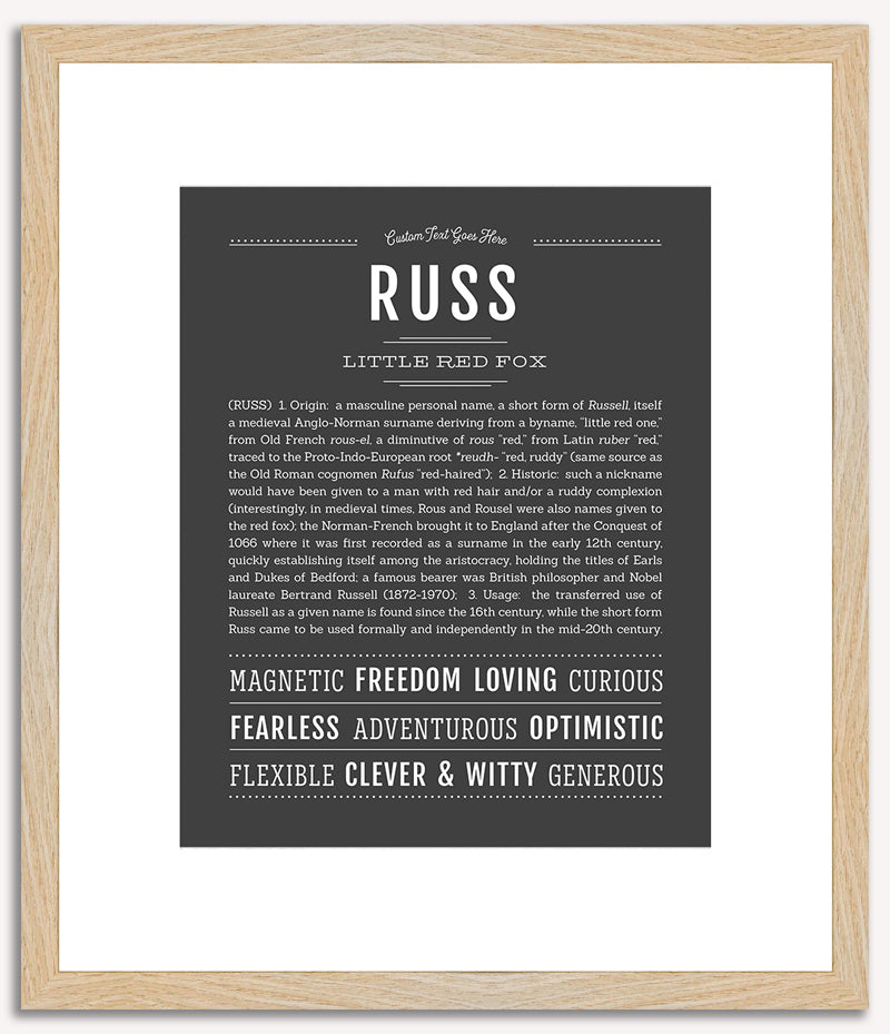 Russ | Name Art Print