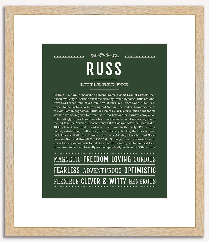 Russ | Name Art Print