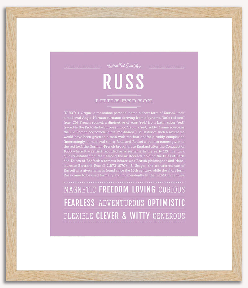 Russ | Name Art Print