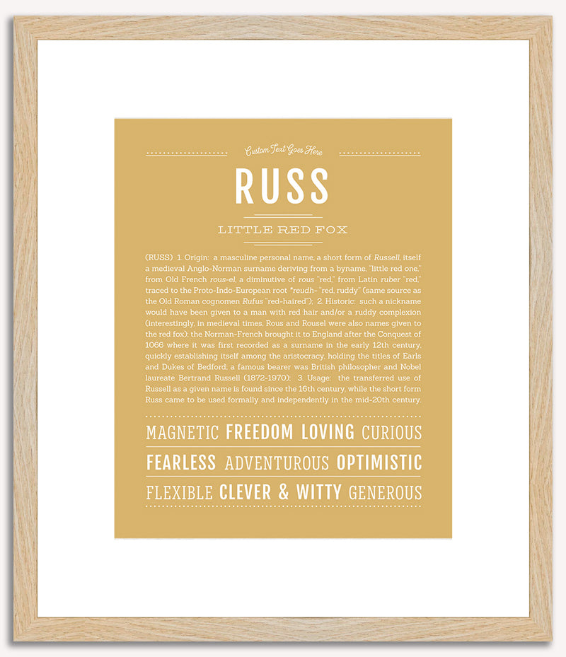 Russ | Name Art Print