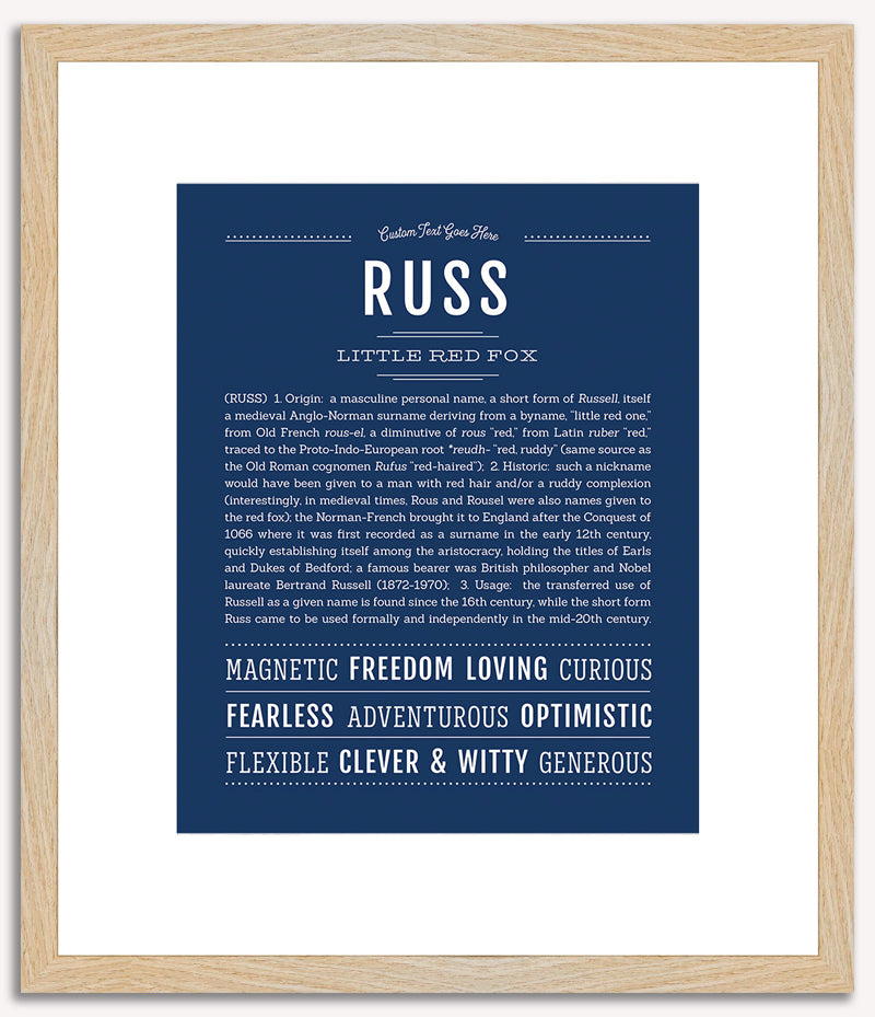 Russ | Name Art Print