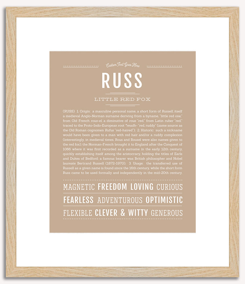 Russ | Name Art Print