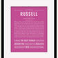 Frame Options | Dark Pink | Black Frame, Matted