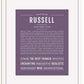 Frame Options | Deep Purple | White Frame, Matted