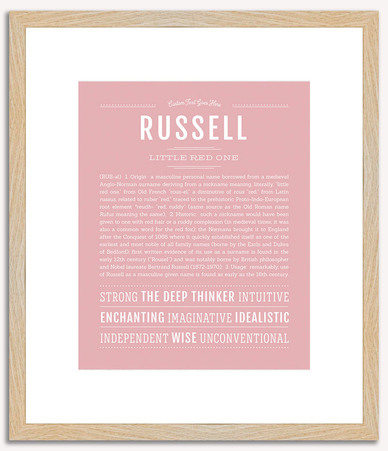 Russell | Name Art Print