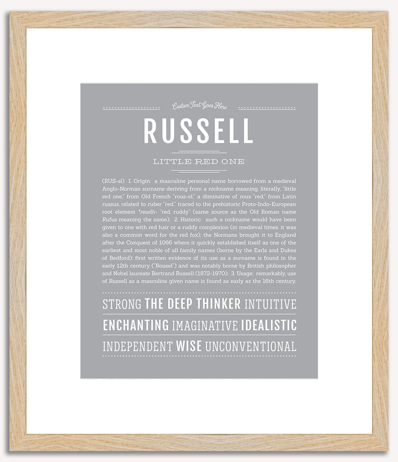 Russell | Name Art Print