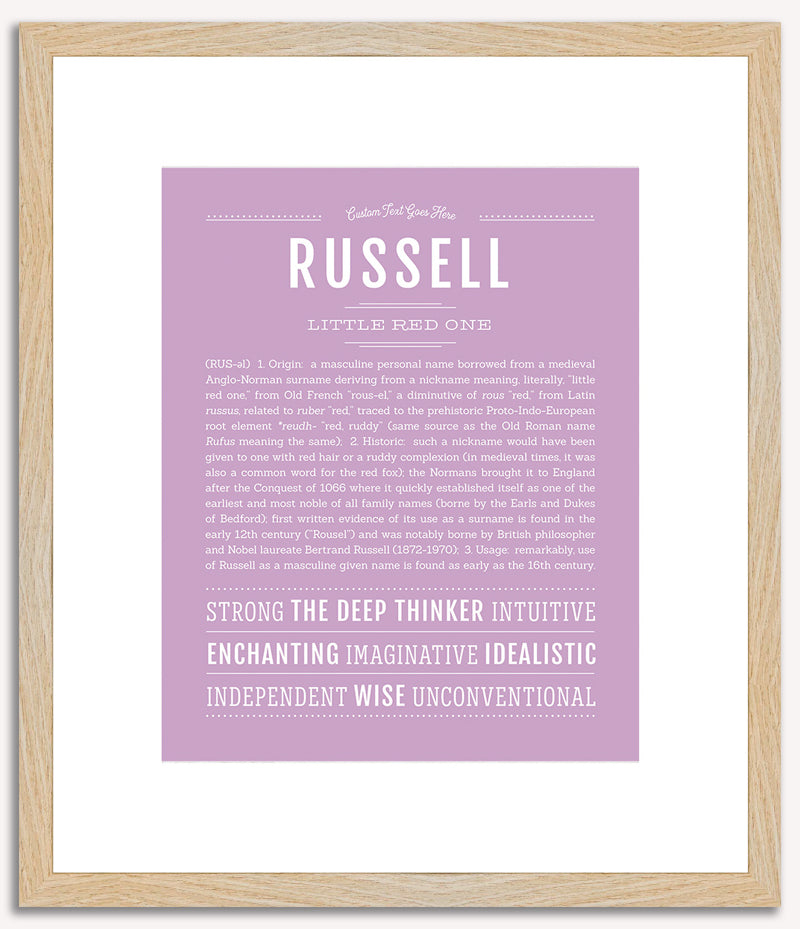 Russell | Name Art Print