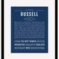 Frame Options | Midnight Blue | Black Frame, Matted