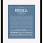 Frame Options | Steele Blue | Black Frame, Matted