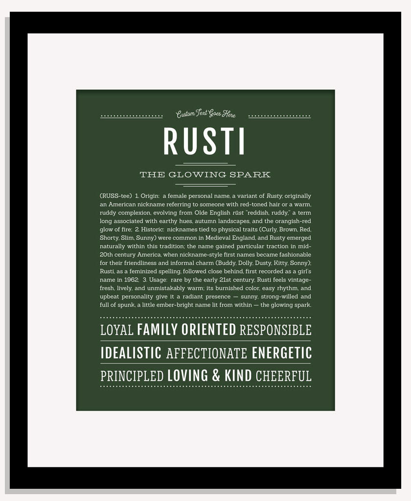 Rusti | Name Art Print