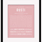 Rusti | Name Art Print