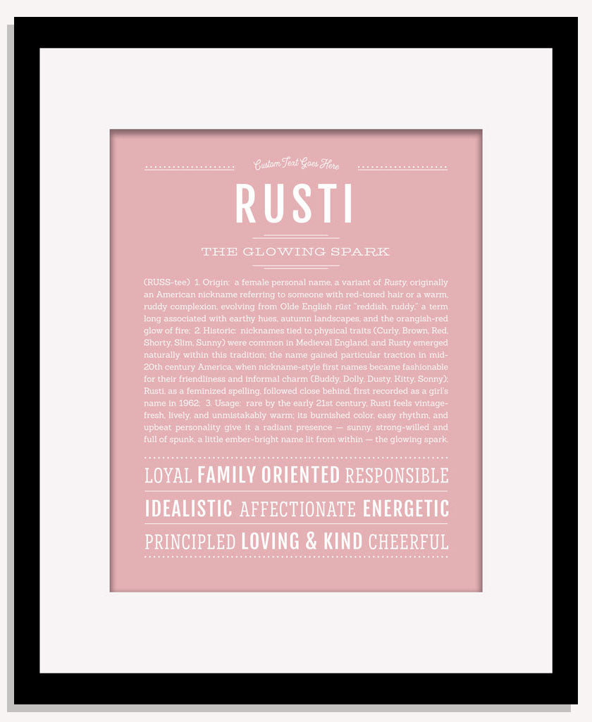 Rusti | Name Art Print