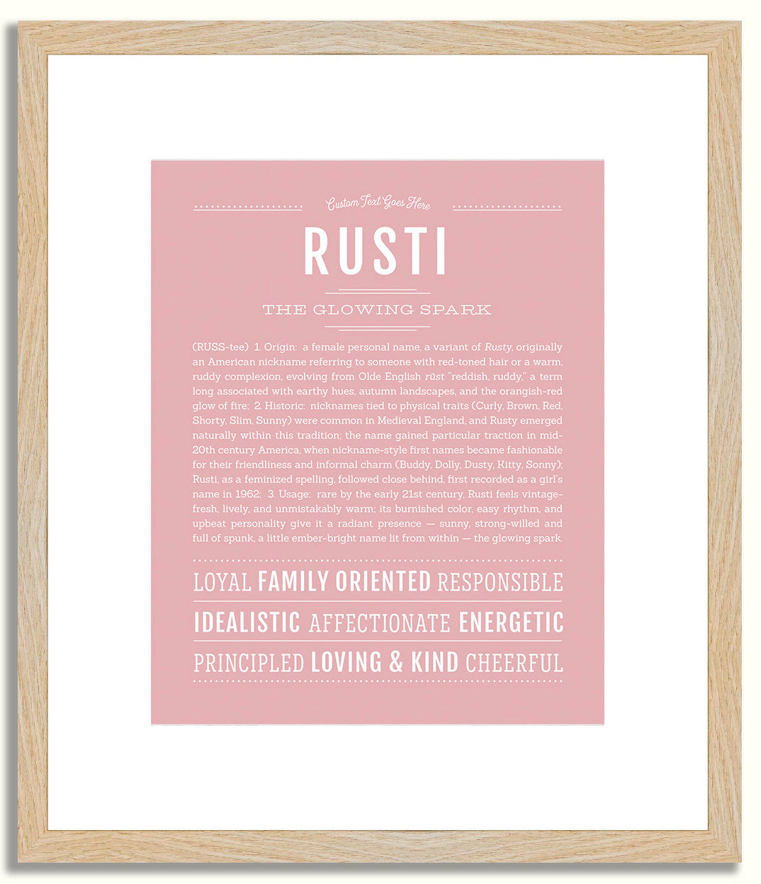 Rusti | Name Art Print