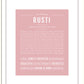 Rusti | Name Art Print