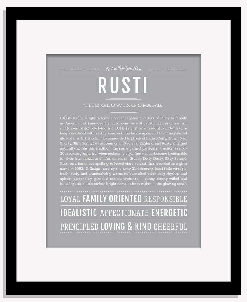 Rusti | Name Art Print