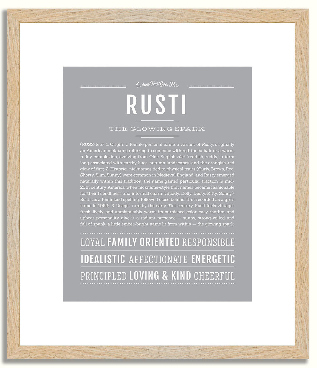 Rusti | Name Art Print