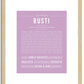 Rusti | Name Art Print
