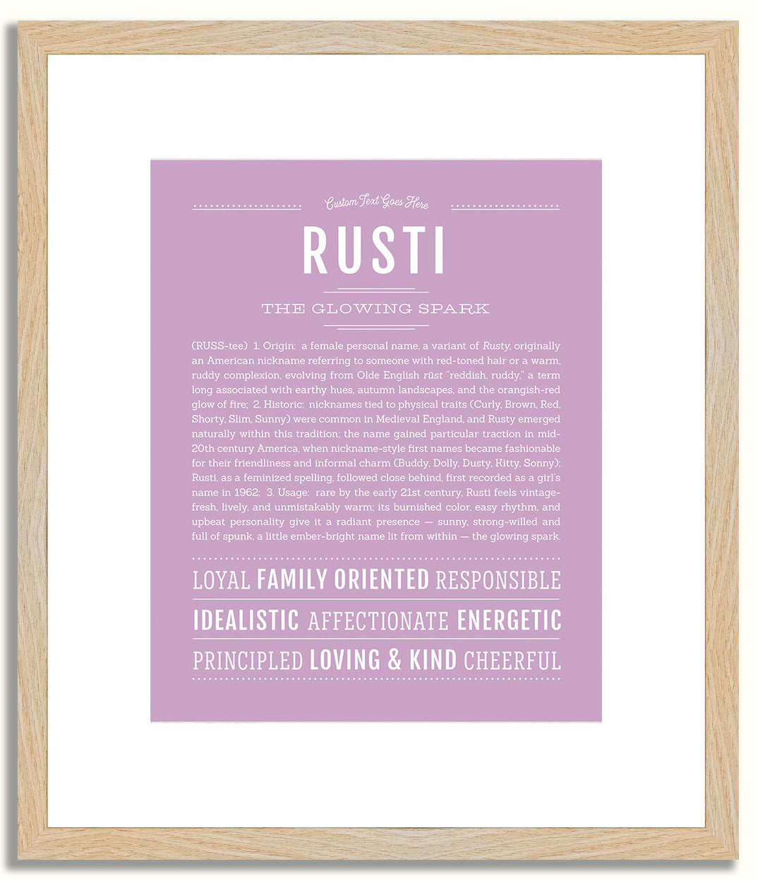 Rusti | Name Art Print