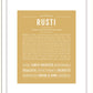 Rusti | Name Art Print