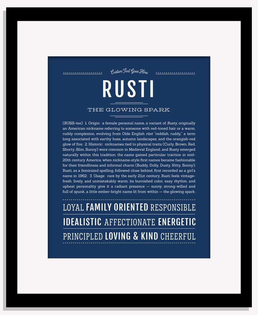 Rusti | Name Art Print