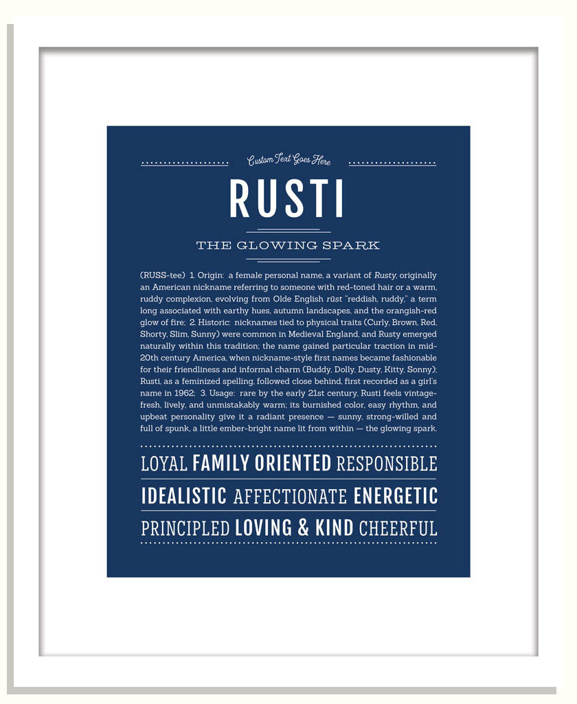 Rusti | Name Art Print