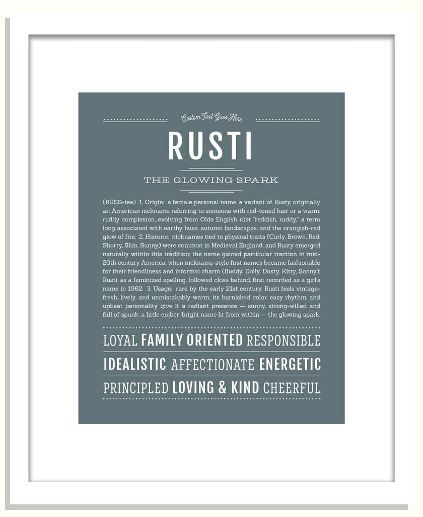 Rusti | Name Art Print