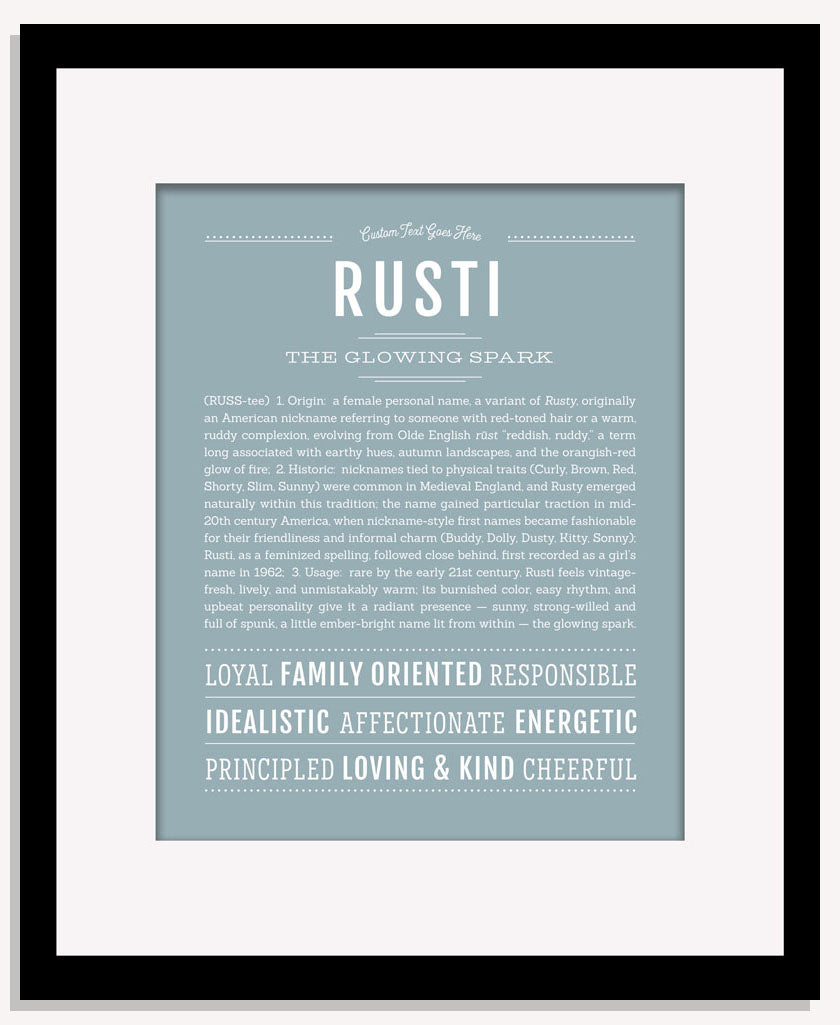 Rusti | Name Art Print