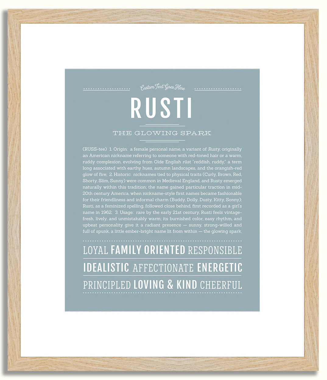 Rusti | Name Art Print
