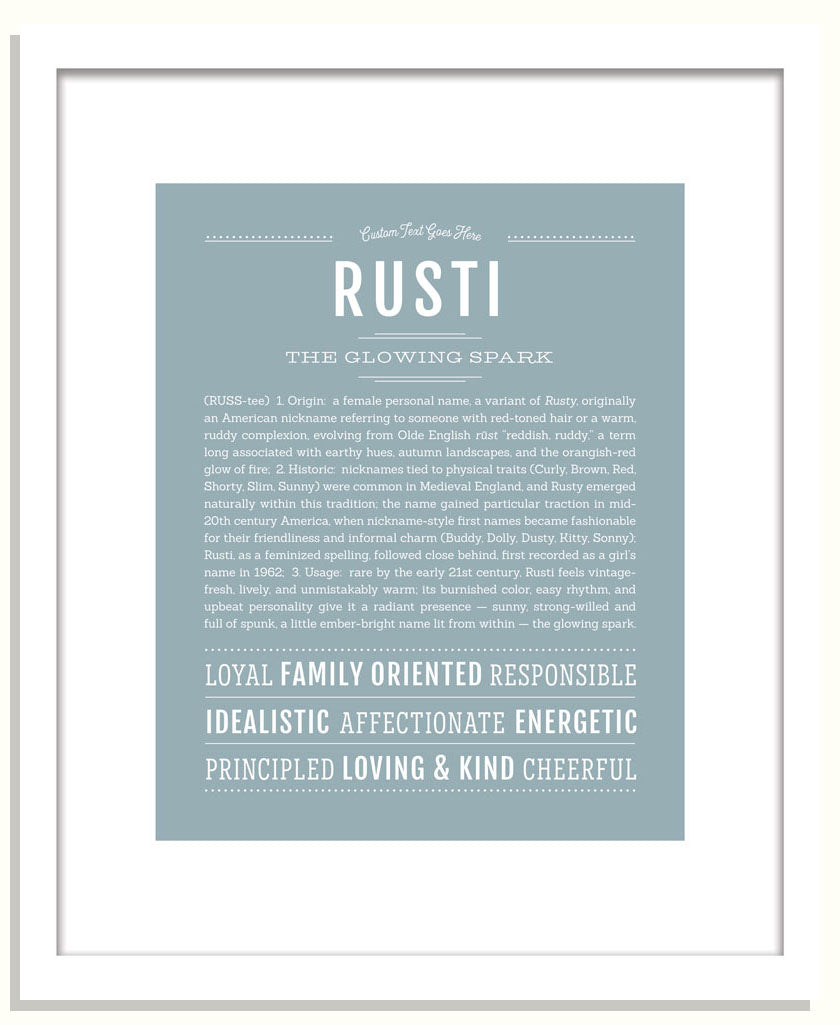 Rusti | Name Art Print