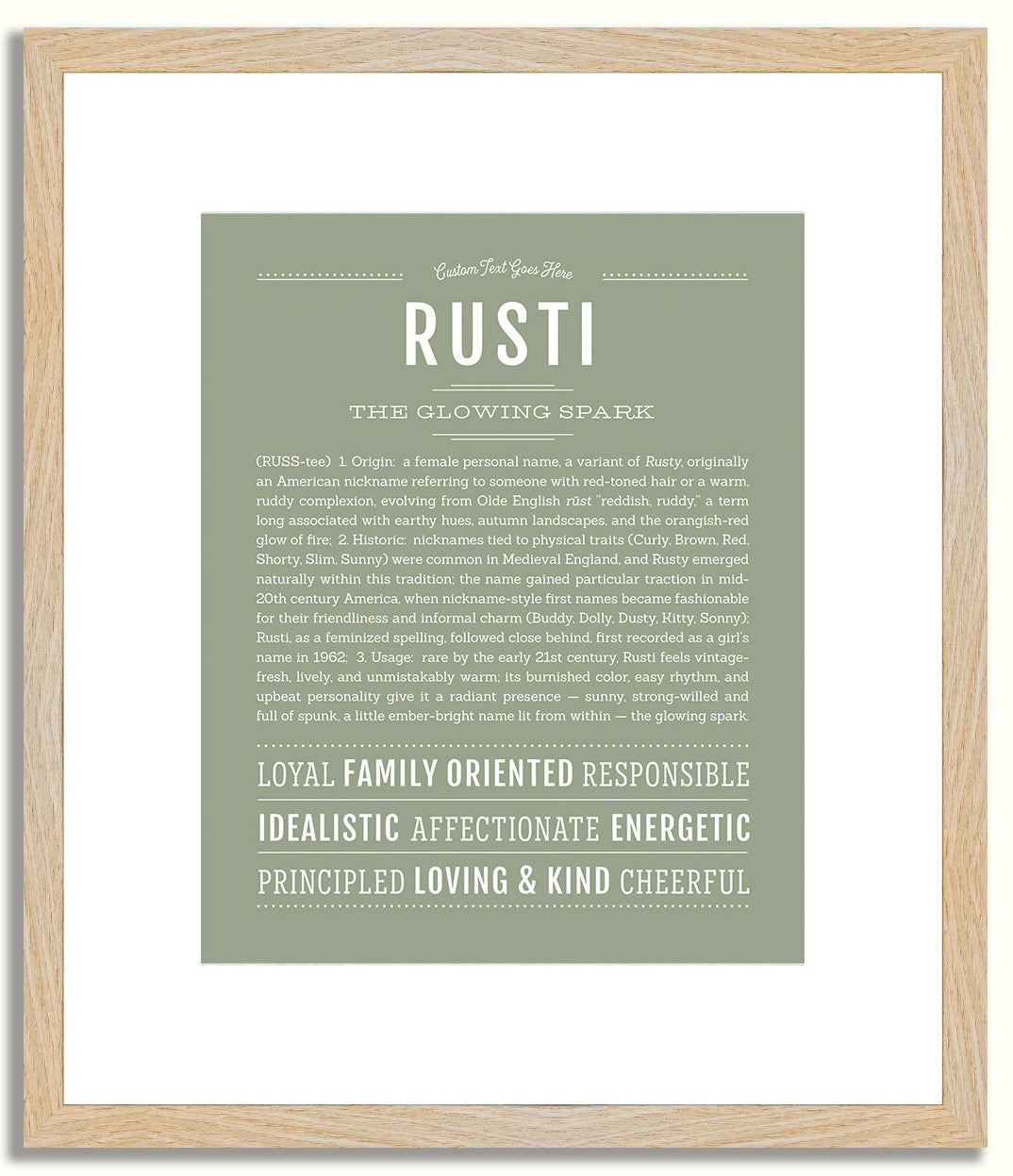 Rusti | Name Art Print