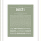 Rusti | Name Art Print