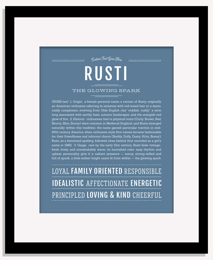 Rusti | Name Art Print